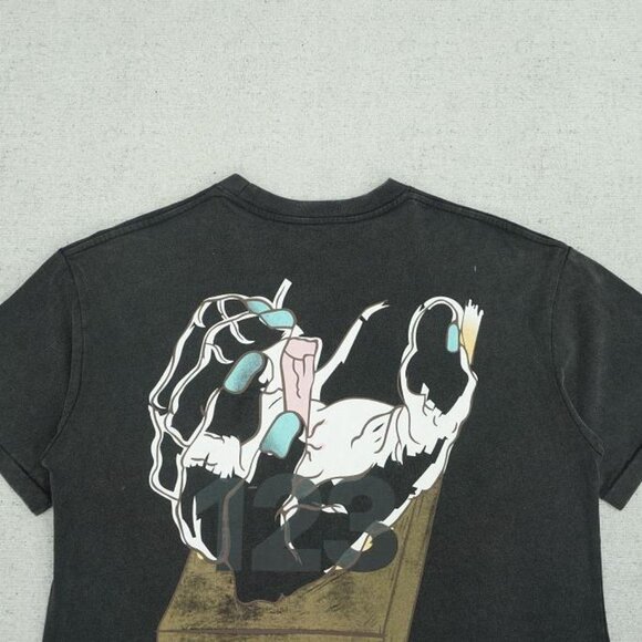 RIVINGTON ROI REBIS Miami God S Hand Printed Black Short Sleeve - Picture 6 of 6